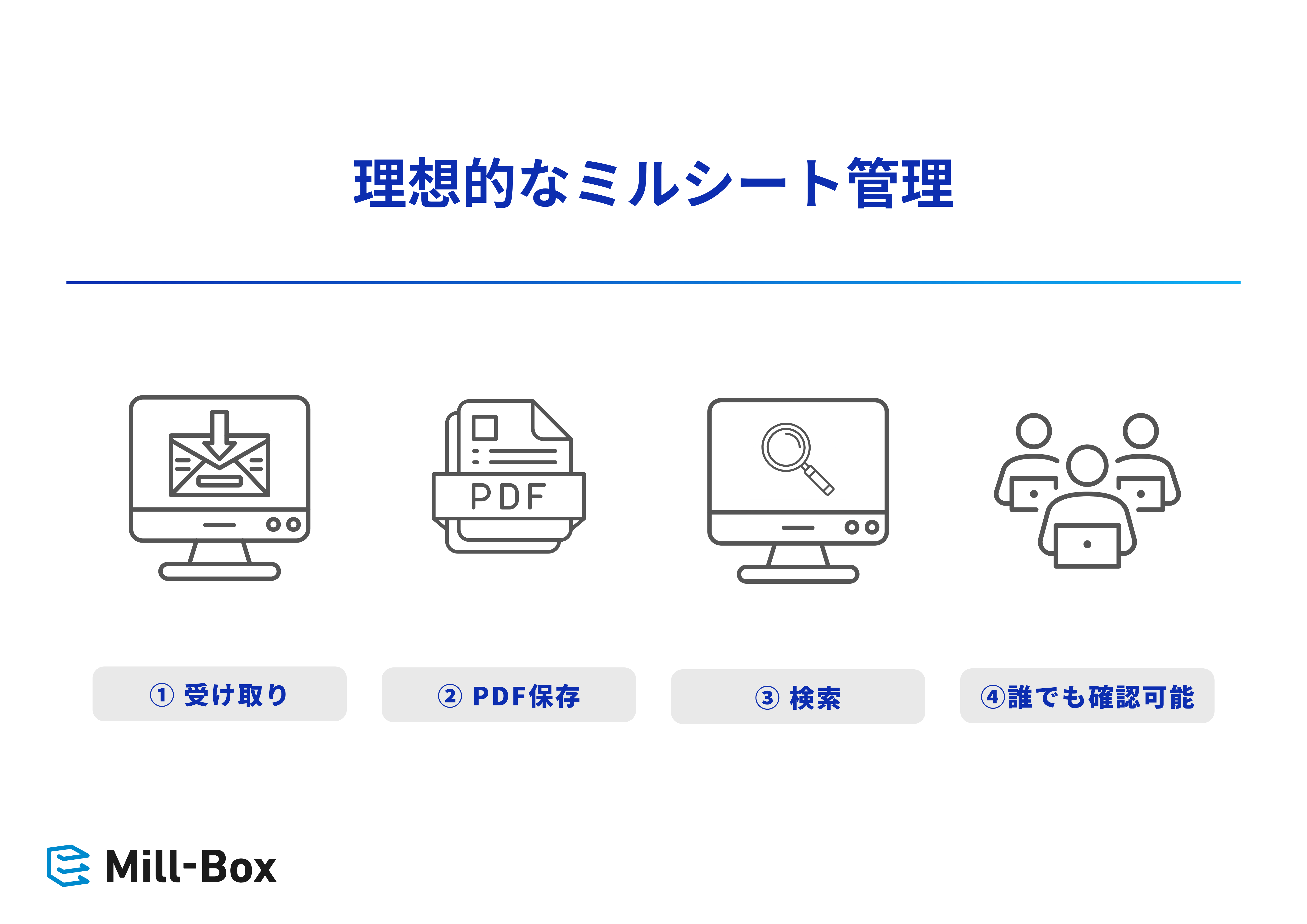 理想的なミルシート管理